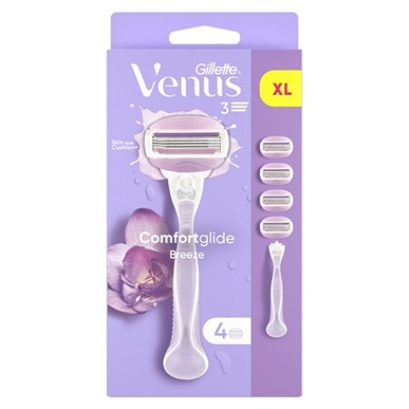 Gillette Venus Comfortglide Breeze Razor With 4 Heads