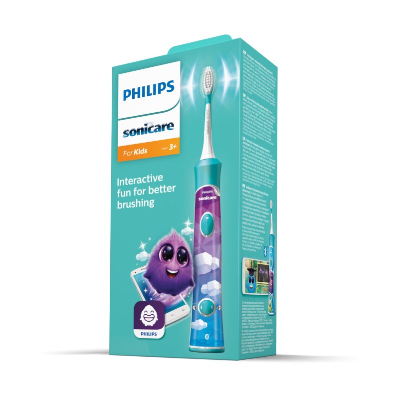 Philips Sonicare For Kids for Kids Connected HX6322/04 Rechargeable Sonic Electric Toothbrush
