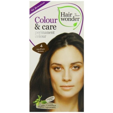 Hair Wonder Colour & Care 4 Medium Brown 100ml
