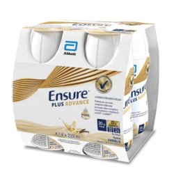 Ensure Plus Advance Vanilla Abbott 220ml - Pack of 4