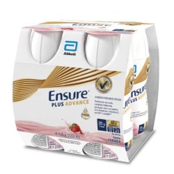 Ensure Plus Advance Strawberry Abbott 220ml - Pack of 4