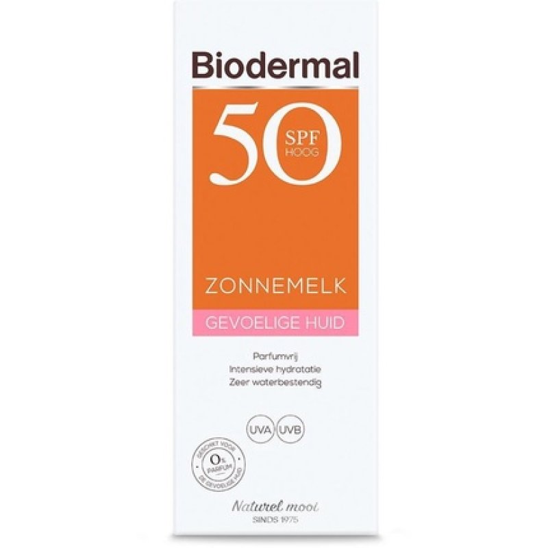 Biodermal Sun Milk Sensitive Skin - Sunscreen For Sensitive Skin -Spf50 200 Ml