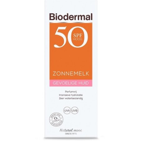Biodermal Sun Milk Sensitive Skin - Sunscreen For Sensitive Skin -Spf50 200 Ml