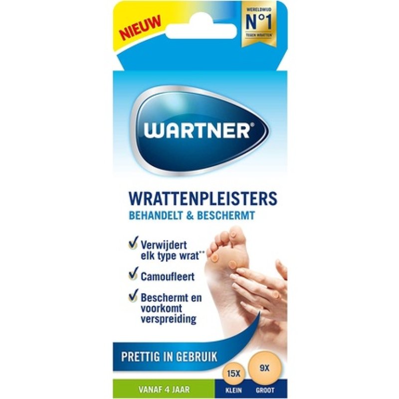 Wartner Wart Plaster Foot Care - Removes Any Type of Wart
