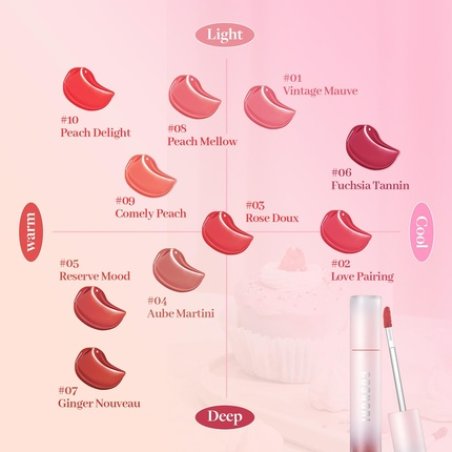 Water Blurry Tint Vegan Blurry Lip Tint Lightweight & Long-Lasting Moist