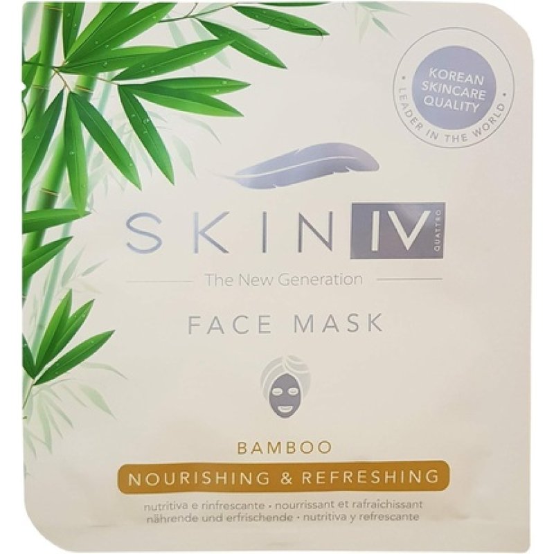 Skin IV Korean Nourishing Refreshing Face Sheet Mask With Bamboo For All Skin Types 25ml