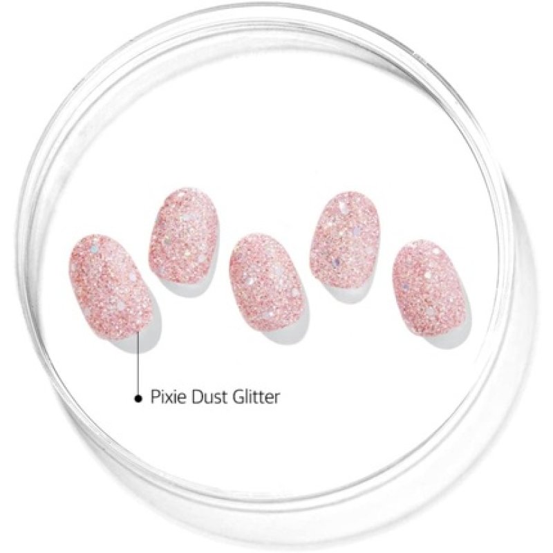 ohora Semi Cured Gel Nail Strips N Pixie Dust - Works with Any Nail Lamps Salon-Quality Long Lasting Easy to Apply &