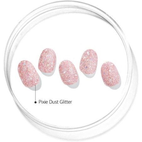 ohora Semi Cured Gel Nail Strips N Pixie Dust - Works with Any Nail Lamps Salon-Quality Long Lasting Easy to Apply &