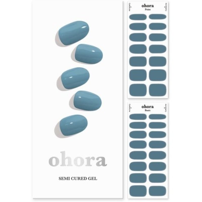 ohora Semi Cured Gel Nail Strips Works with Any Nail Lamps Salon-Quality Long Lasting Easy to Apply & Remove Includes 2