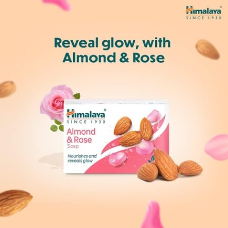 Himalaya Herbals Almond and Rose Moisturizing Soap 75g