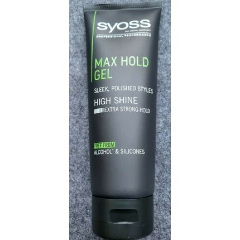 Men's Syoss Max Hold Hair Gel Professional Performance 250ml