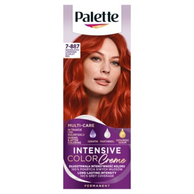 Palette Intensive Color Creme Hair Color 7-887 RV6 Scarlet Red