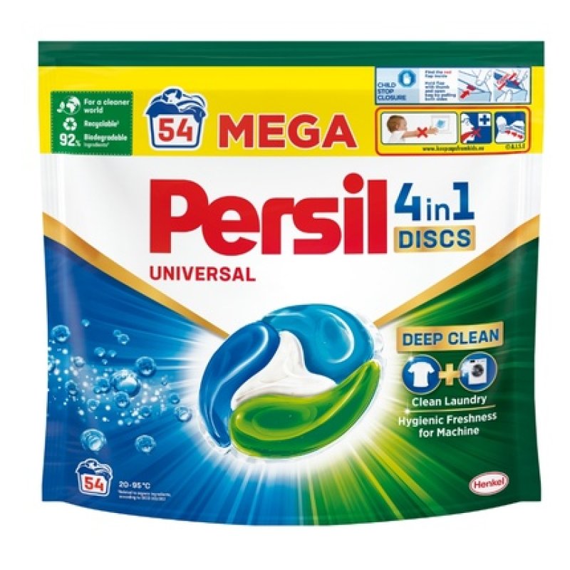 Persil Discs Regular Universal Washing Capsules 4 In 1 - 54 Pieces