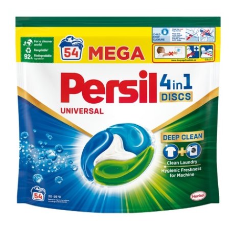 Persil Discs Regular Universal Washing Capsules 4 In 1 - 54 Pieces