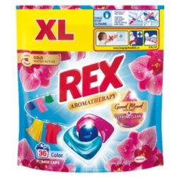 Rex Aromatherapy Power Caps Orchid Universal Washing Capsules 36 Pieces