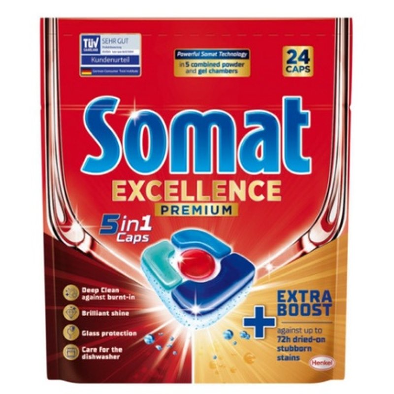 Somat 24pcs Excellence 5in1 Dishwasher Tablets