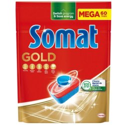 Somat Gold Dishwasher Tablets 60 Pieces - Effective Cleaning For Your Dishwasher