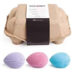 Aquarius Egg Cup with 6 Bath Bombs 70g