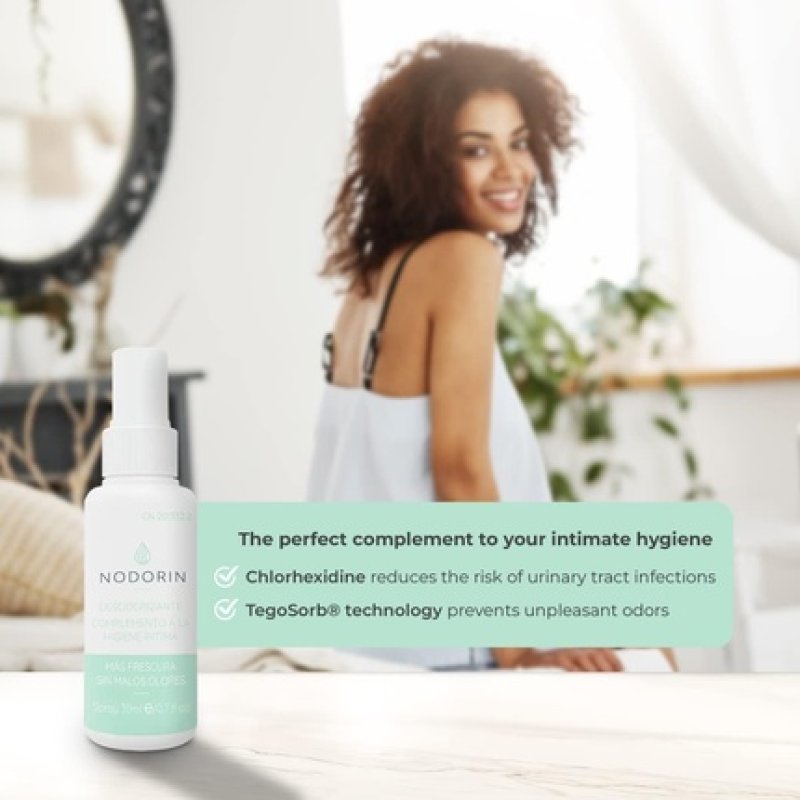 Devicare Nodorin Female and Male Intimate Deodorant Spray 30ml Antiseptic