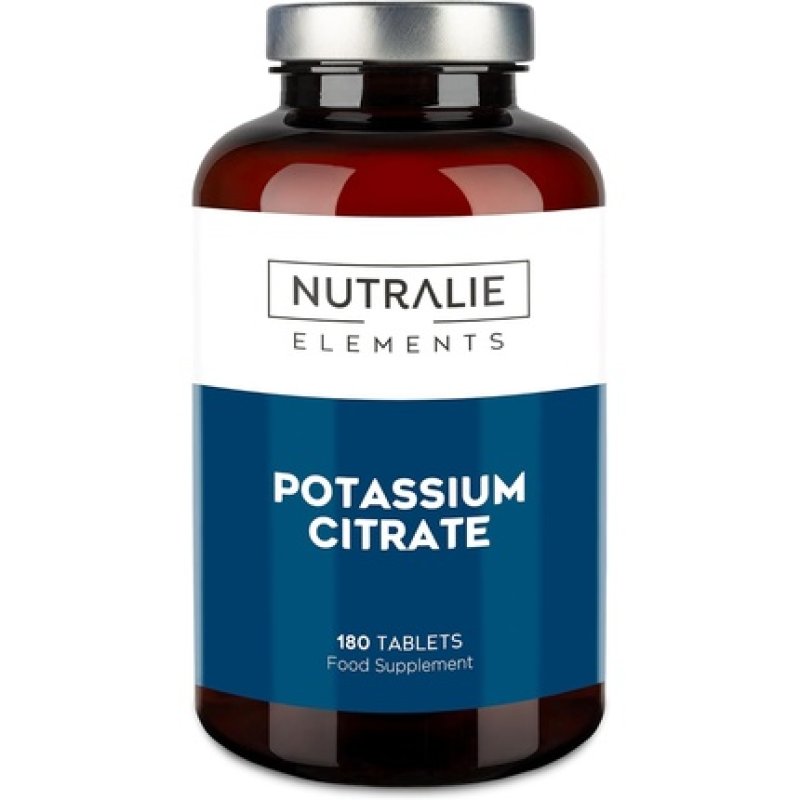 Kalium Kalium Citrate High Dose 2880mg Pure Potassium 1000mg Muscle Support 180 Tablets - Nutralie