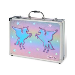 Aquarius Cosmetics Super Makeup Case In Suitcase Galaxy Dreams 34.5 X 27 X