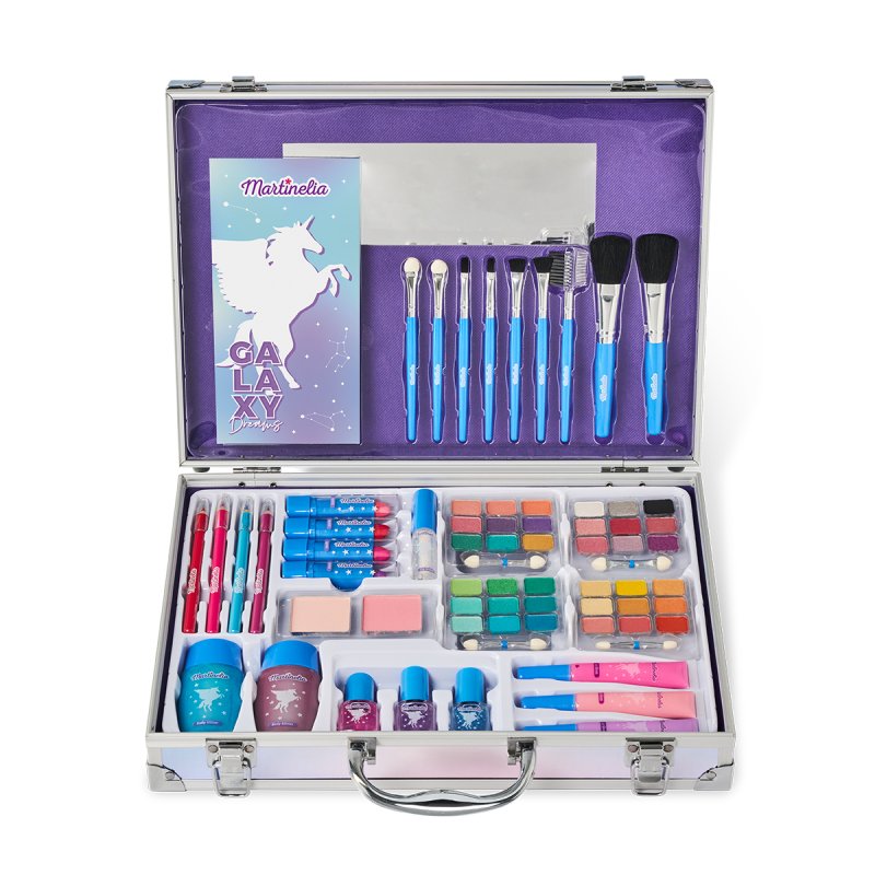 Aquarius Cosmetics Super Makeup Case In Suitcase Galaxy Dreams 34.5 X 27 X