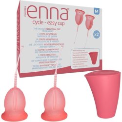 Enna Cycle Easy Menstrual Cups and Sterilization Box Size M