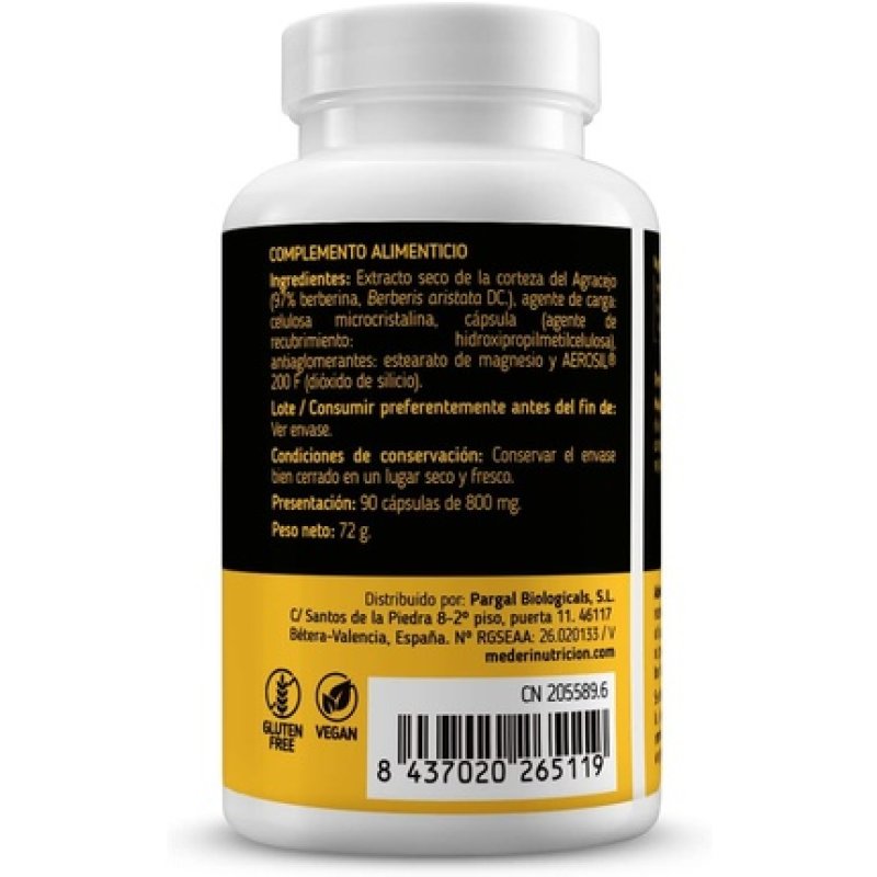 Mederi Integrative Nutrition Berberine 90 Capsules 120ml
