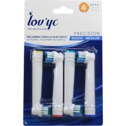 Lovyc Medium Precision Electric Brush Refill - 4 Units