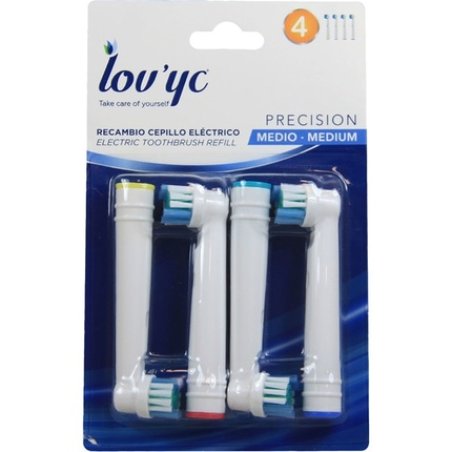 Lovyc Medium Precision Electric Brush Refill - 4 Units