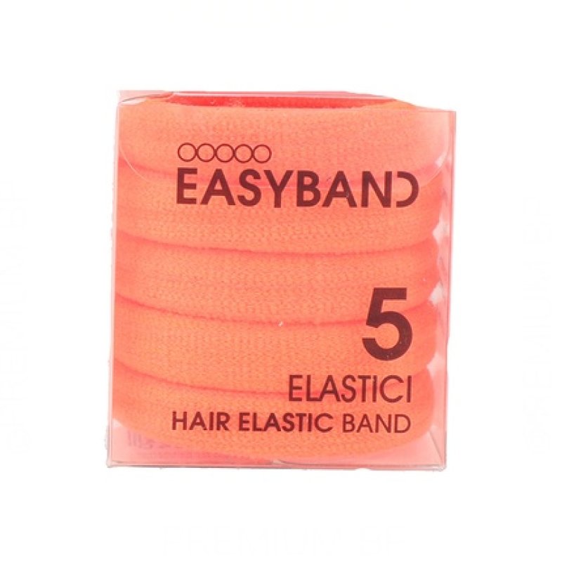 Xan Pro Easy Band Hair Elastic Band 1 Unit - Orange Pack of 5
