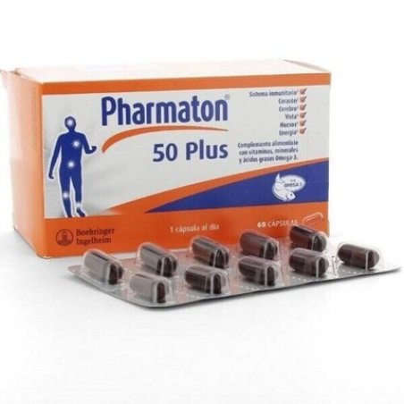 Pharmaton 50 Plus Boehringer 60 Capsules