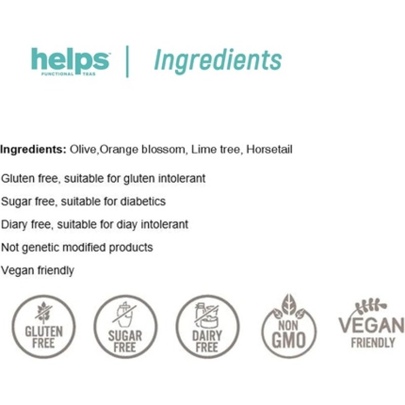 Helps Infusions Olive Orange Blossom Linden and Horsetail Infusion