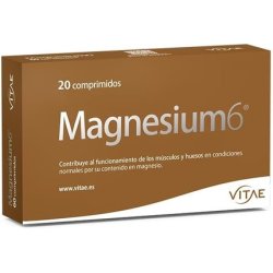 Vitae Magnesium6 20 Tablets with 6 Magnesium Salts Taurine and Vitamin B6