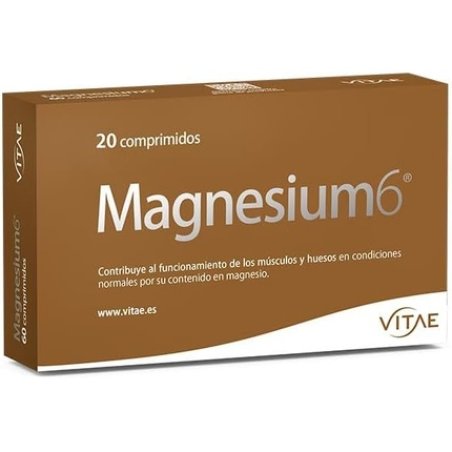 Vitae Magnesium6 20 Tablets with 6 Magnesium Salts Taurine and Vitamin B6