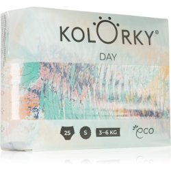 Kolorky Day Brushes Disposable Diapers - Size S (3-6 Kg), 25 pcs