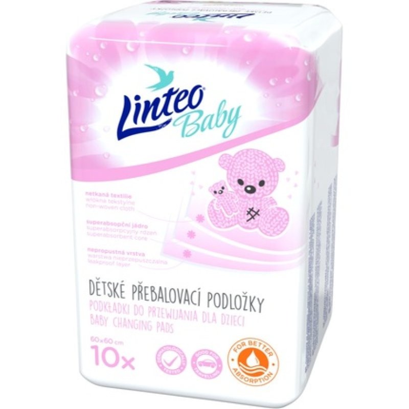 Linteo Baby Changing Pads 60x60 - Pack of 10