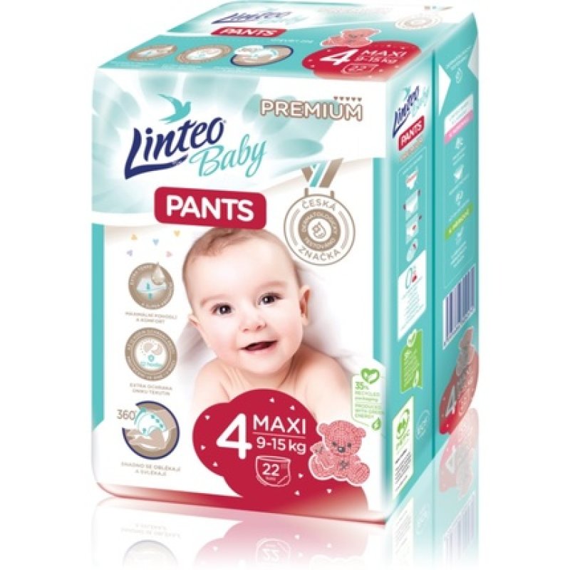 Linteo Baby Pants Maxi Premium Disposable Diapers 22 pcs