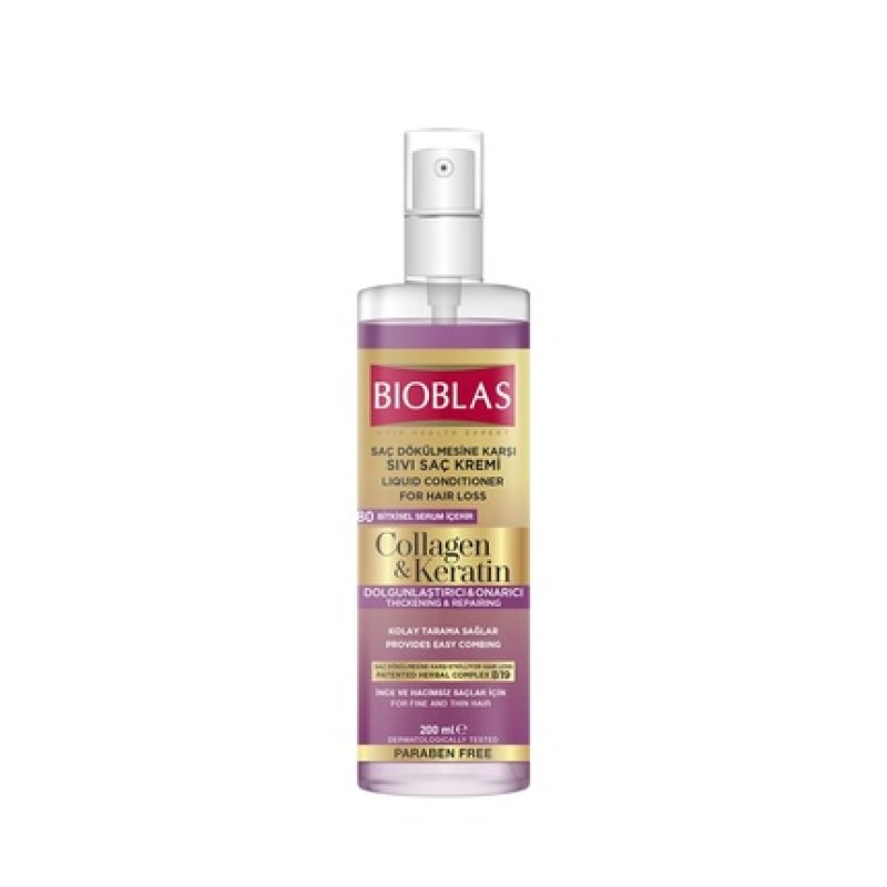 BIOBLAS Collagen Keratin Liquid Conditioner Spray 200ml