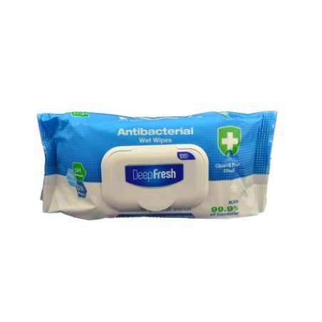 Deep Fresh Antibacterial Wipes 100 Pcs
