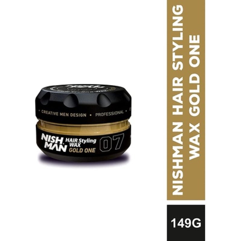 Nish Man Hair Styling Gel Wax Gold 150ml