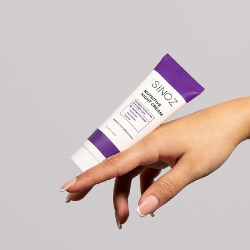 Sinoz Night Care Cream - Face Care Night Cream with Shea Butter and Panthenol