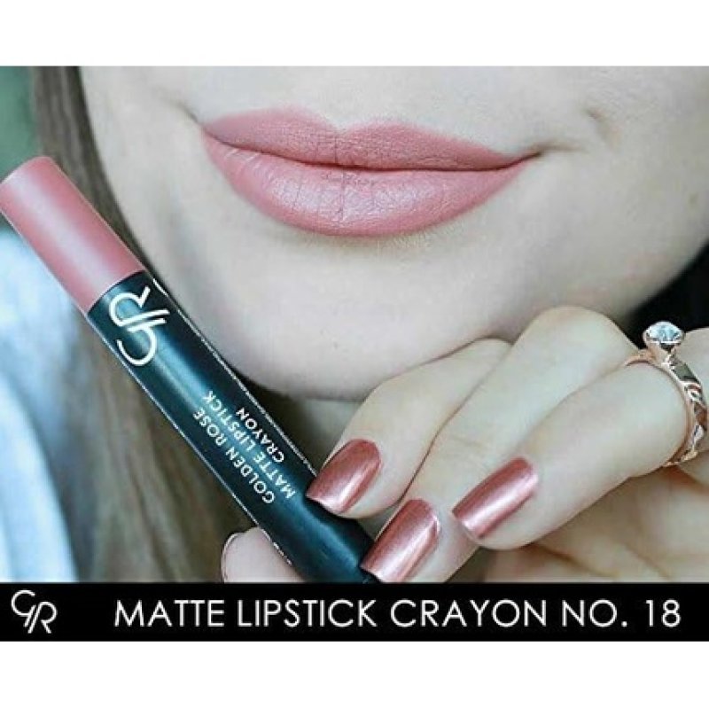 Golden Rose Matte Lipstick Column 18