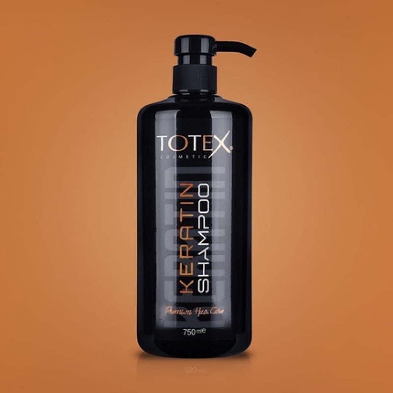 Totex Hair Keratin Shampoo Premium Hair Care 750ml Hydrating and Nourishing Deep Moisturising Quick Repair of Damaged