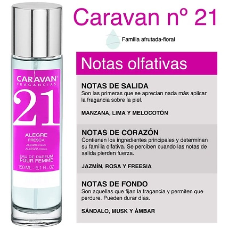 CARAVAN FRAGANCIAS nº 21 Eau de Parfum Spray for Women 150ml