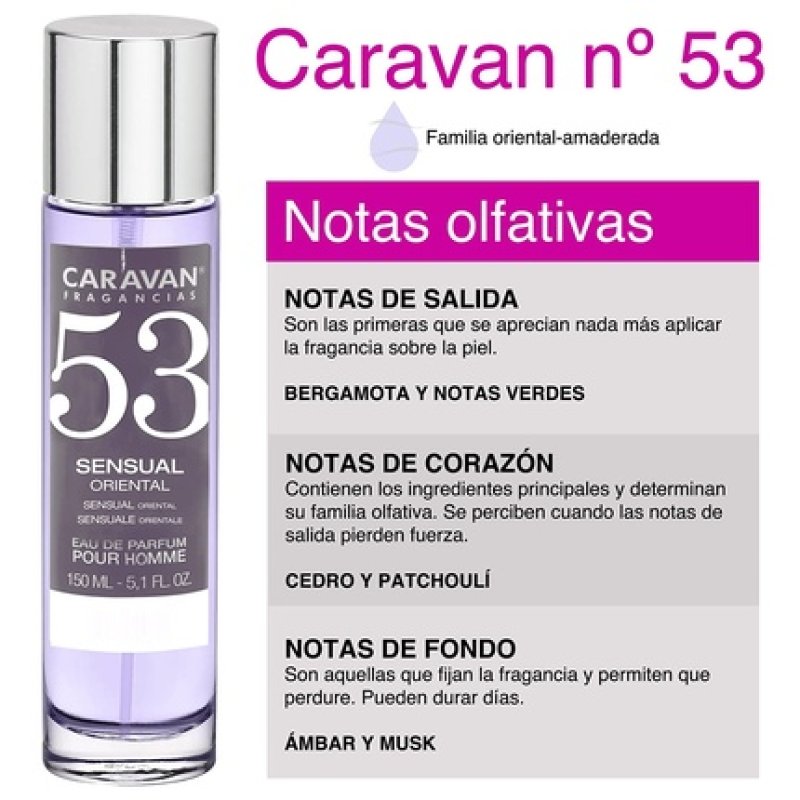 CARAVAN FRAGANCIAS No. 53 Eau de Parfum Spray for Men 150ml