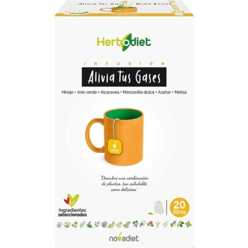 Novadiet Herbodiet Alivio Gases - 1 Pack With 20 Filters