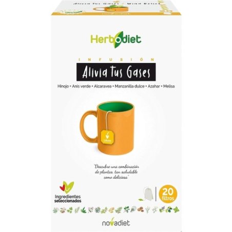 Novadiet Herbodiet Alivio Gases - 1 Pack With 20 Filters