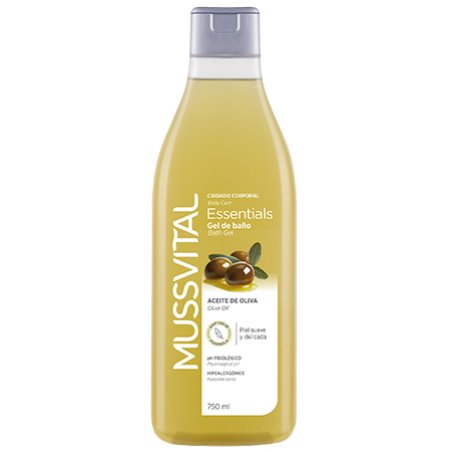 Mussvital Essentials Olive Oil 750 ml Gel douche Unisexe Corps
