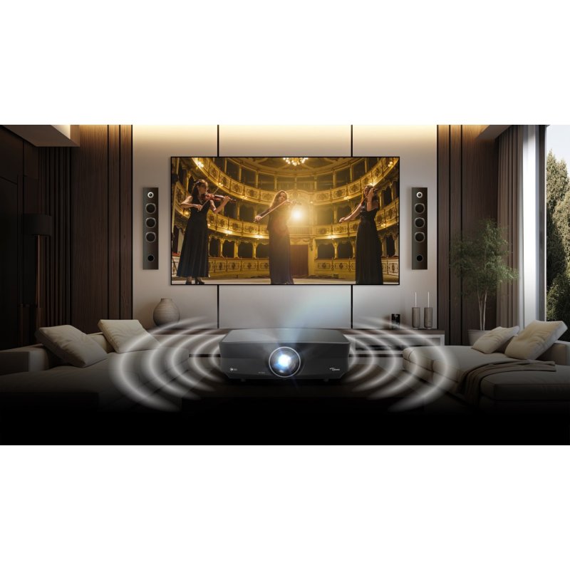 Optoma UHZ68LV Standard throw projector 5000 ANSI lumens DMD UHD 4K (3840x2160) 3D Black